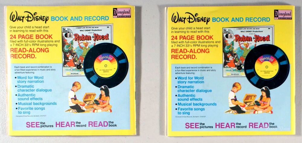 Disney - 7" Set: Bambi and Peter Pan (1977) [NEW] Vinyl + BOOK - Picture 2 of 2
